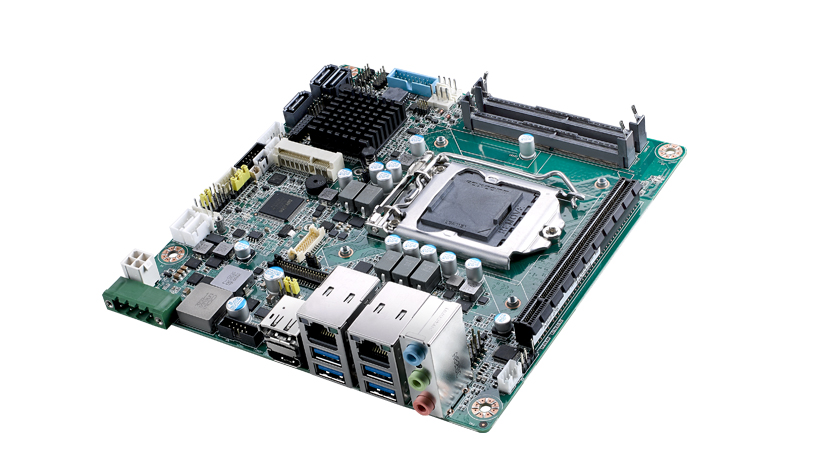 AIMB-275G2-00A2E Mini-ITX Embedded Motherboard Supporting Intel<sup>®</sup> Core™ i7/i5/i3, VGA/DP++/HDMI 2.0, LVDS, 2 COM, 2 GbE, 1 M.2